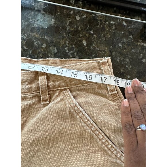Carhartt Mens Duck Canvas Work Pants Utility Pockets Hammer Loop Sz 36 x 34 READ - Picture 9 of 16